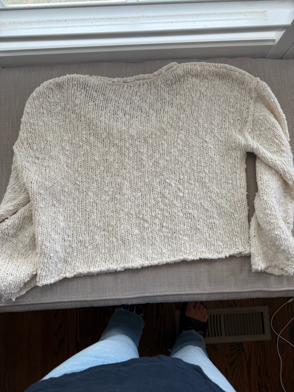Free People Firefly Pullover Sweater - Cream - Picture 2 of 7